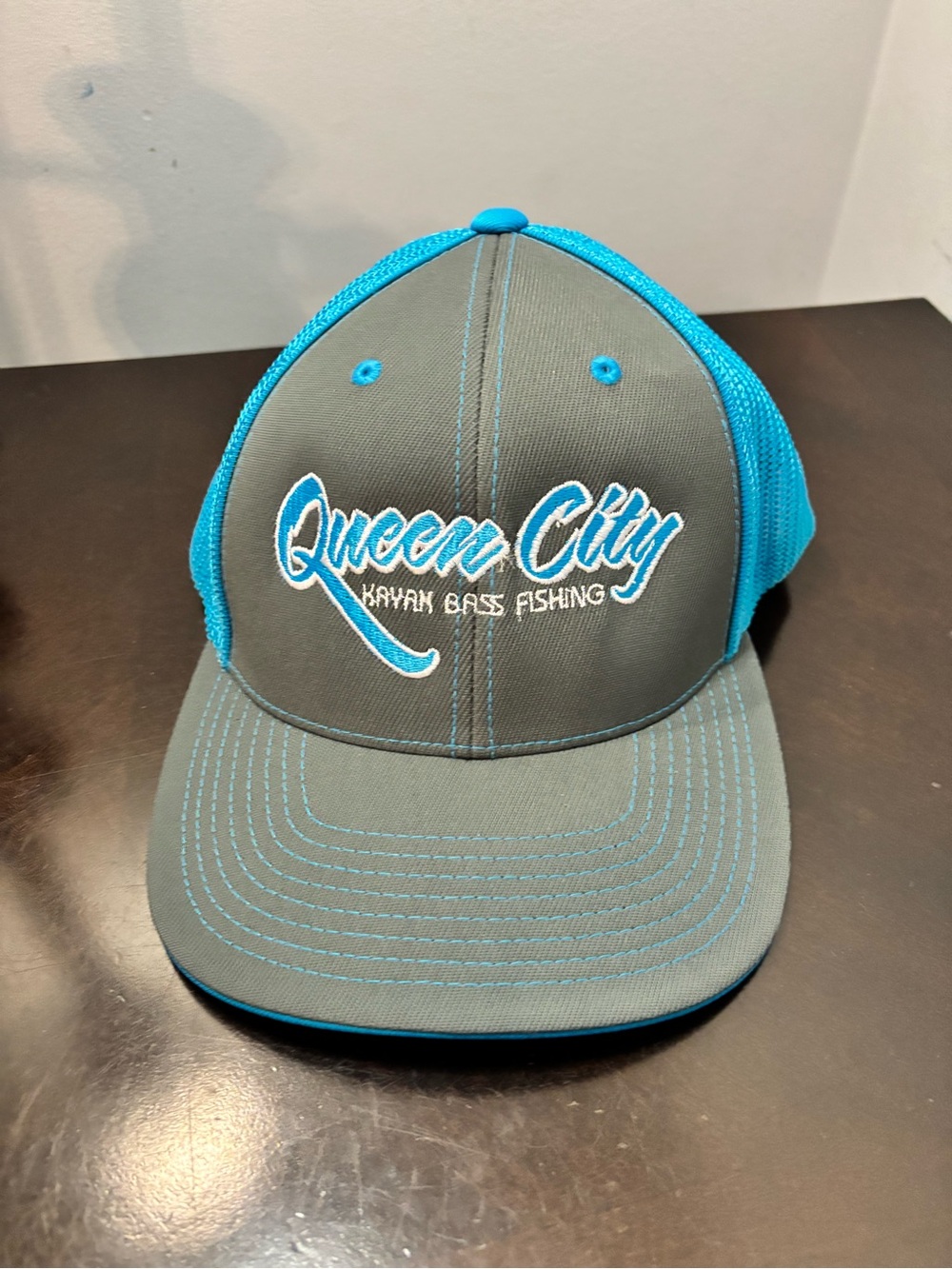 Pacific Teal & White Mesh Trucker Hat